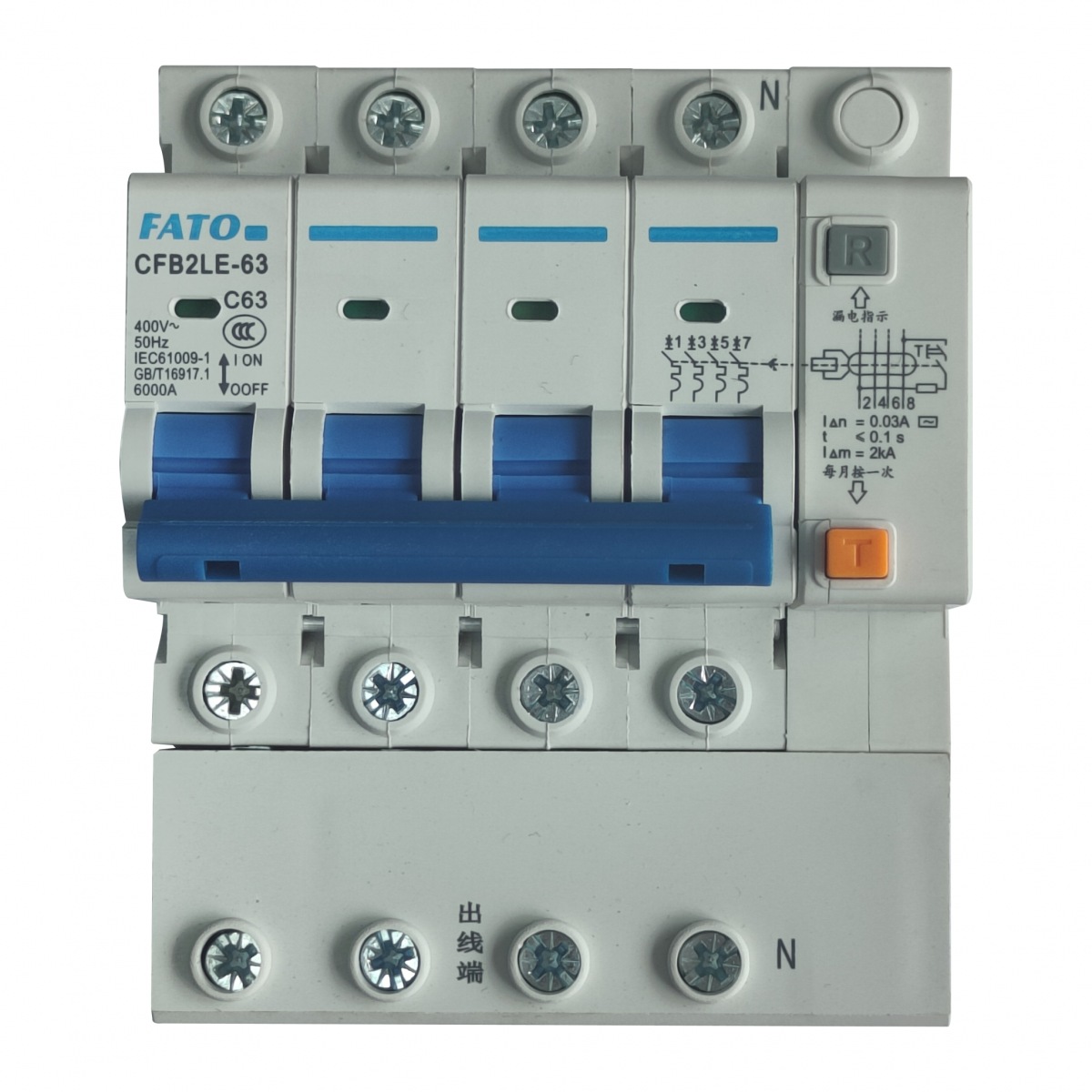 CFB2LE-63剩余電流動作斷路器